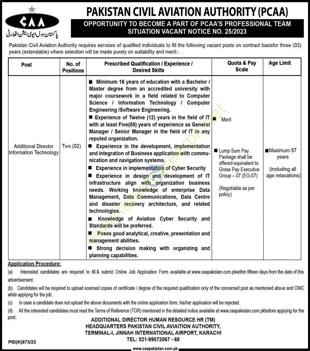 Pakistan-Civil-Aviation-Authority-CAA-Karachi-Jobs-17-Sep-2023