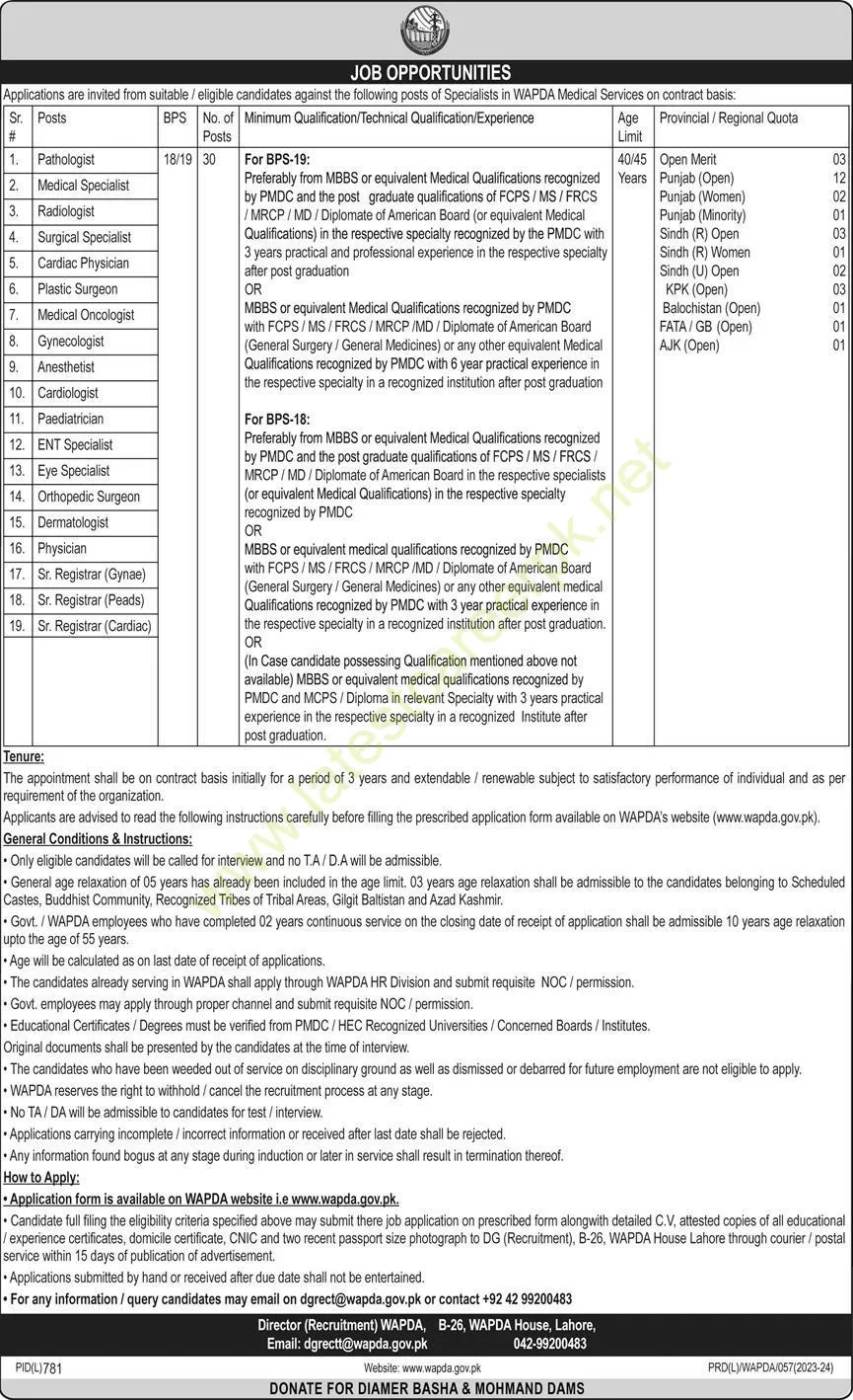 WAPDA-Medical-Services-Health-Unit-Lahore-Jobs-04-Sep-2023