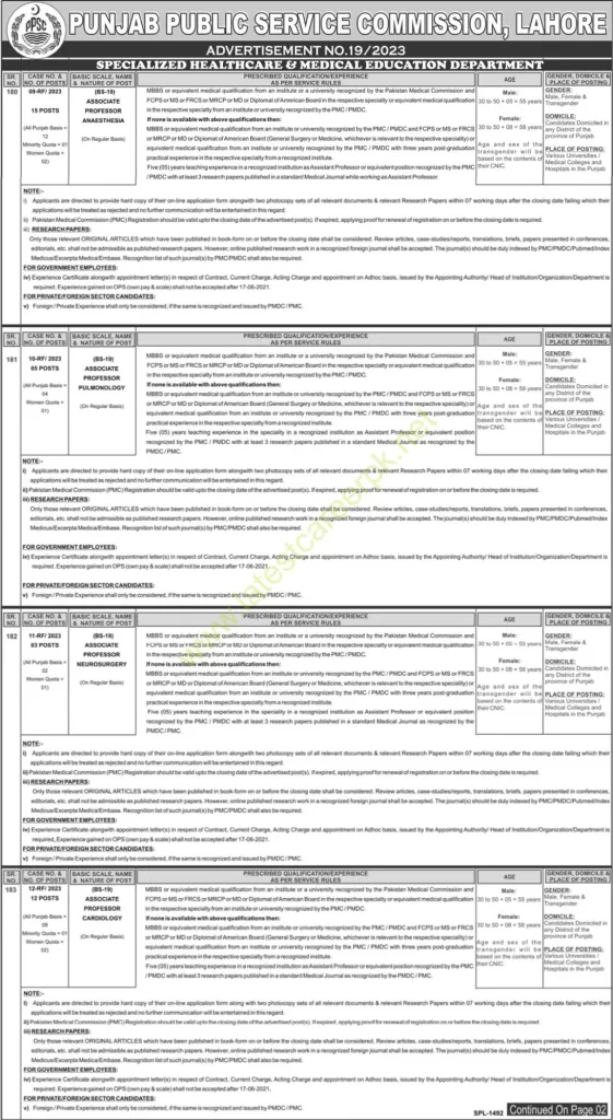 Punjab-Public-Service-Commission-PPSC-19-Lahore-Jobs-09-Oct-2023-02
