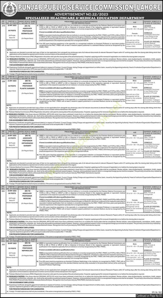 Punjab-Public-Service-Commission-PPSC-22-Lahore-Jobs-26-Oct-2023-02
