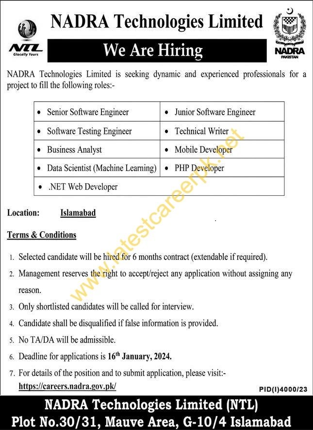 NADRA-Technologies-Limited-Islamabad-Jobs-02-Jan-2024