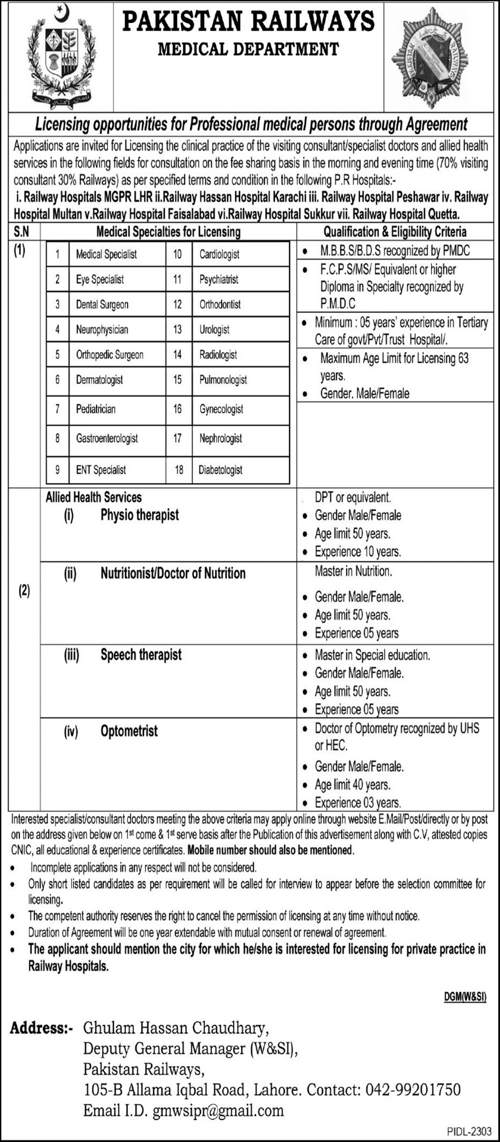 Pakistan-Railways-Medical-Department-Lahore-Jobs-21-Jan-2024