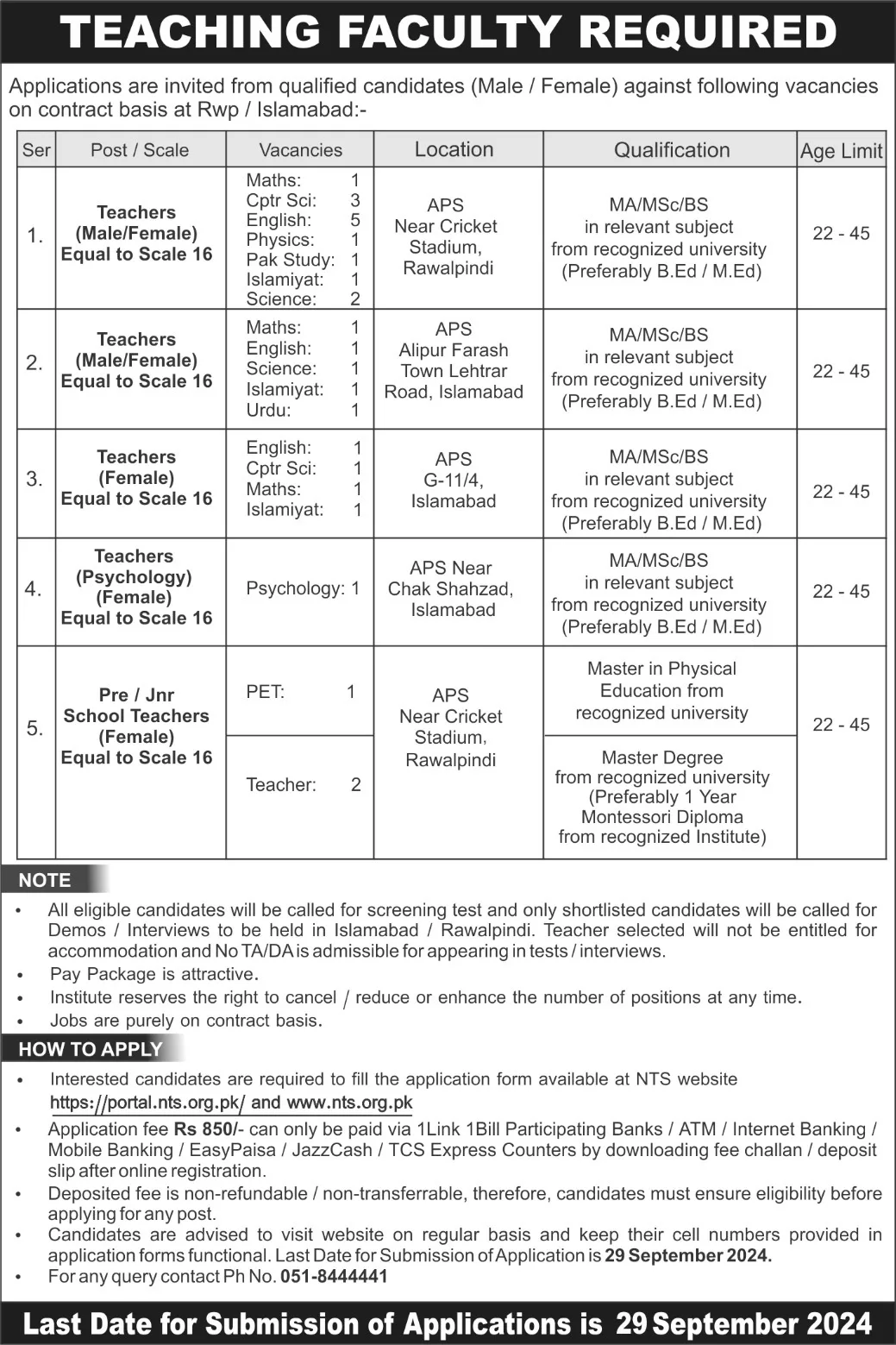 Margala-Educational-Institute-Taxila-Cantt-Jobs-14-Sep-2024